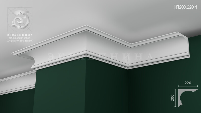 Карниз гипсовый профильный КП200.220.1
