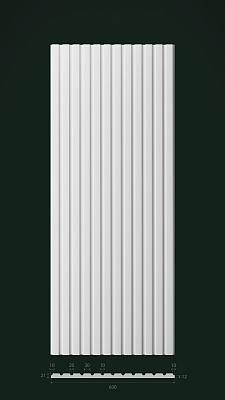 Гипсовая 3D панель Д17 1500х600 мм