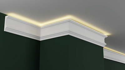 Карниз гипсовый профильный с подсветкой ГКС100.32.8