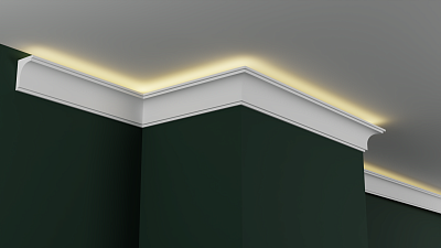 Карниз гипсовый профильный с подсветкой ГКС60.45.5