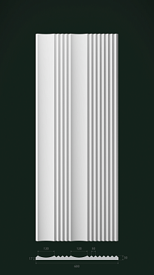 Гипсовая 3D панель Д10 1500х600 мм