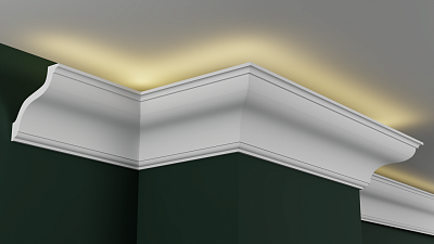 Карниз гипсовый профильный с подсветкой ГКС125.125.1