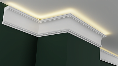 Карниз гипсовый профильный с подсветкой ГКС160.70.1
