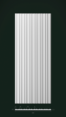 Гипсовая 3D панель Д22 1500х600 мм