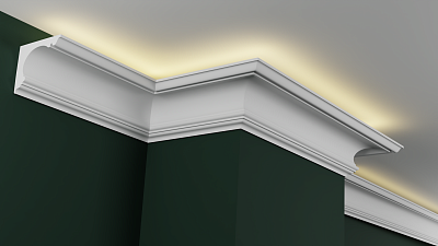 Карниз гипсовый профильный с подсветкой ГКС110.130.1