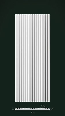 Гипсовая 3D панель Д13 1500х600 мм