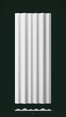 Гипсовая 3D панель Д21 1500х600 мм